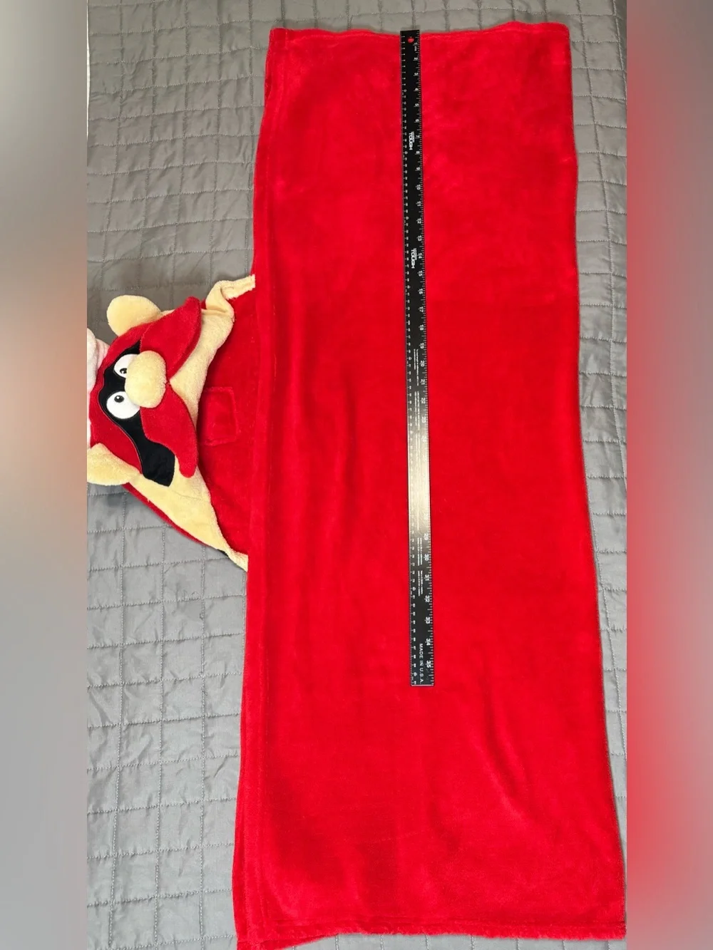 Texas Tech University Raider Red Hooded Throw Blanket 46x36 Mascot Wear 2013 Fan